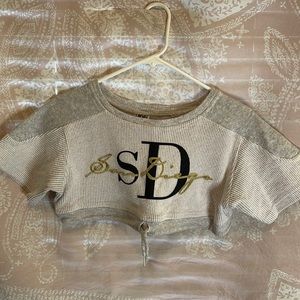 Vintage cropped sweater tee.